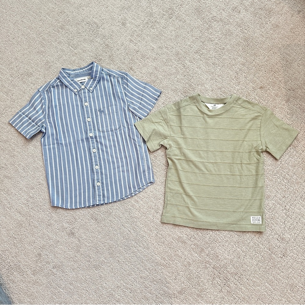ABERCROMBIE and H&M 2 boys shirts